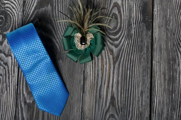 Gravata Masculina Broche Mulher Acessórios Para Cônjuges Amor Bondade Objetos — Fotografia de Stock