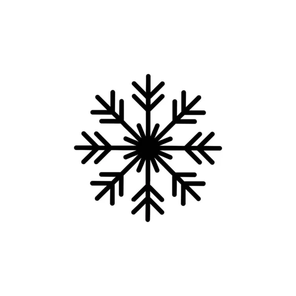 Snowflake Icon Isolated White Background Snowflake Icon Trendy Modern Snowflake — Stock Vector