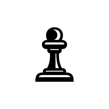 Beyaz arkaplanda izole edilmiş satranç ikonu. Satranç ikonu modayı ve logo, web, uygulama ve UI için modern satranç sembolü. Satranç ikonu basit bir işaret. Beyaz arkaplanda izole edilmiş satranç simgesi düz simgesi.