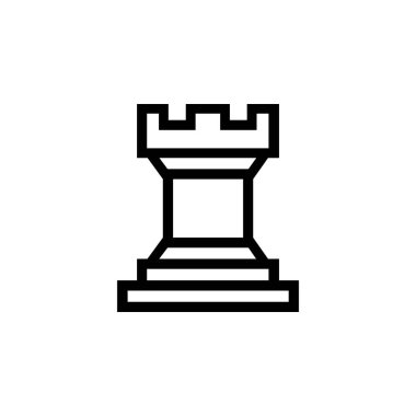 Beyaz arkaplanda izole edilmiş satranç ikonu. Satranç ikonu modayı ve logo, web, uygulama ve UI için modern satranç sembolü. Satranç ikonu basit bir işaret. Beyaz arkaplanda izole edilmiş satranç simgesi düz simgesi.