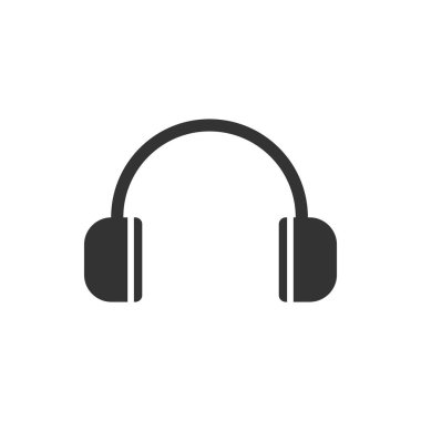Kulaklık ikonu. Kulaklık ikonu vektörü. Kulaklık simgesi beyaz arkaplanda izole edildi. Kulaklık ikonu modern ve düz stil. Kulaklık ikonu illüstrasyonu. Kulaklık ikonu. Kulaklık kulaklığı simgesi vektörü.