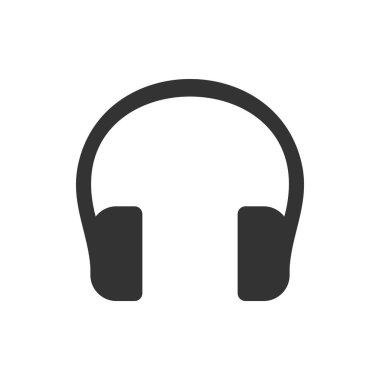 Kulaklık ikonu. Kulaklık ikonu vektörü. Kulaklık simgesi beyaz arkaplanda izole edildi. Kulaklık ikonu modern ve düz stil. Kulaklık ikonu illüstrasyonu. Kulaklık ikonu. Kulaklık kulaklığı simgesi vektörü.