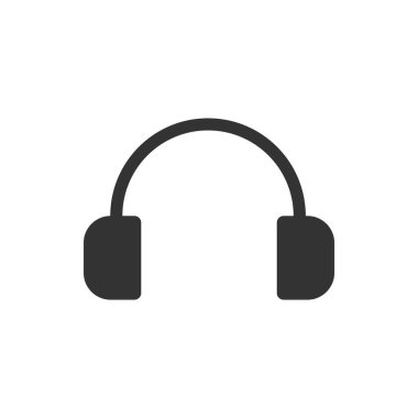 Kulaklık ikonu. Kulaklık ikonu vektörü. Kulaklık simgesi beyaz arkaplanda izole edildi. Kulaklık ikonu modern ve düz stil. Kulaklık ikonu illüstrasyonu. Kulaklık ikonu. Kulaklık kulaklığı simgesi vektörü.