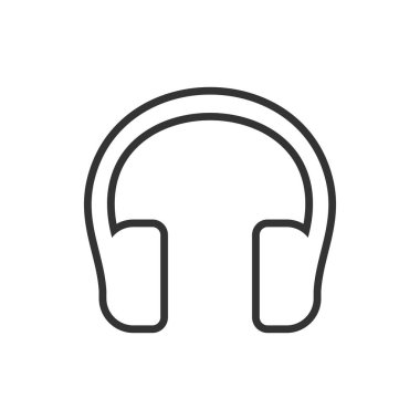 Kulaklık ikonu. Kulaklık ikonu vektörü. Kulaklık simgesi beyaz arkaplanda izole edildi. Kulaklık ikonu modern ve düz stil. Kulaklık ikonu illüstrasyonu. Kulaklık ikonu. Kulaklık kulaklığı simgesi vektörü.