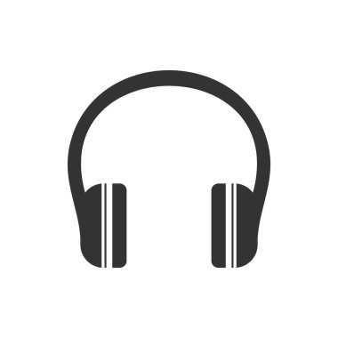 Kulaklık ikonu. Kulaklık ikonu vektörü. Kulaklık simgesi beyaz arkaplanda izole edildi. Kulaklık ikonu modern ve düz stil. Kulaklık ikonu illüstrasyonu. Kulaklık ikonu. Kulaklık kulaklığı simgesi vektörü.