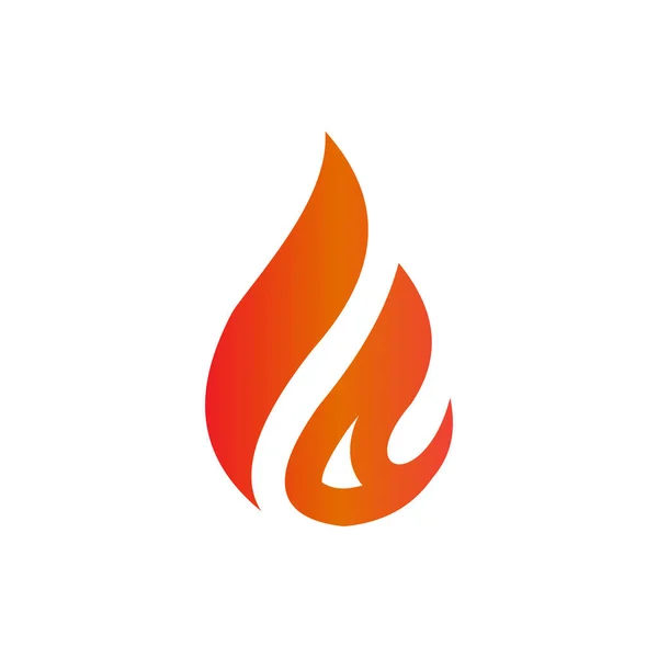 Tűz Ikon Tűz Ikon Vektor Tűz Ikon Elszigetelt Fehér Háttér — Stock Vector