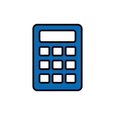 Hesaplayıcı simgesi beyaz arkaplanda izole edildi