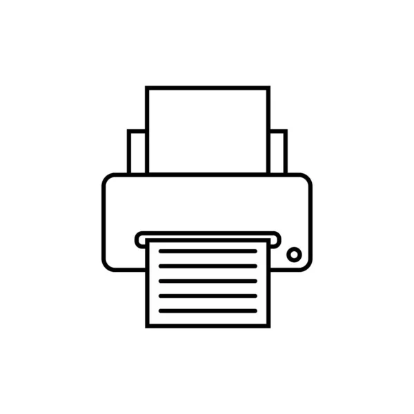 Drucksymbolvektor Druckersymbol Isoliert Auf Weißem Hintergrund Druckersymbol Einfach Und Modern — Stockvektor