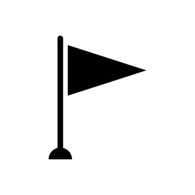 bayrak simgesi vektörü. Beyaz arkaplanda bayrak simgesi çizimi. Basit simge bayrağı. Bayrak ikonu vektör illüstrasyonu. bayrak simgesi basit ve modern.