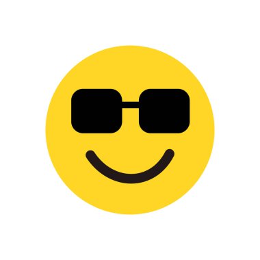 Beyaz arkaplanda Duygu Simgesi