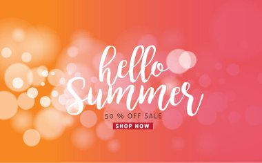 yaz indirimi afiş arkaplan tasarımı.