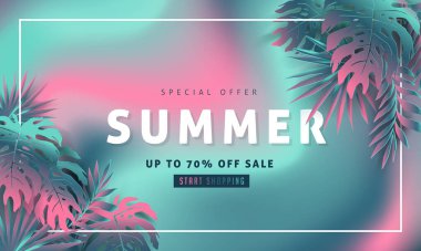 yaz indirimi afiş arkaplan tasarımı.