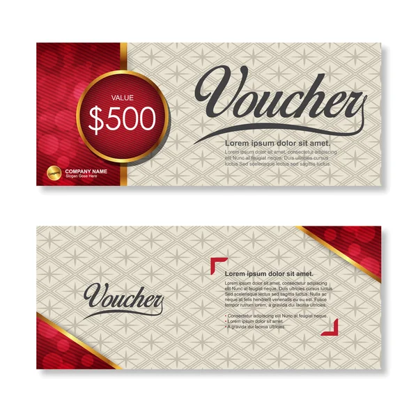 Gift Voucher Discount Template — Stock Vector