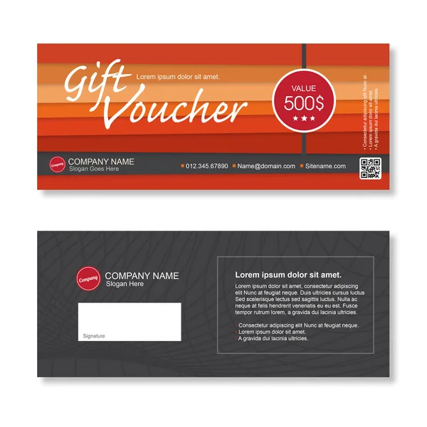 Gift Voucher Discount Template — Stock Vector