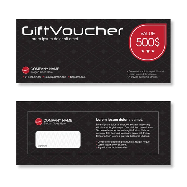 Gift Voucher Discount Template — Stock Vector