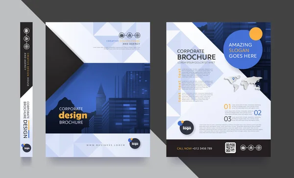 Μοντέρνο Φυλλάδιο Αφίσα Φυλλάδιο Καλύπτει Σχεδιασμό Χώρο Διάταξης Για Φόντο — Διανυσματικό Αρχείο