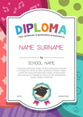 Sertifika arkaplan tasarımı şablonu