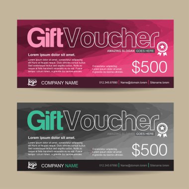 Hediye çeki indirim pankartı şablonu
