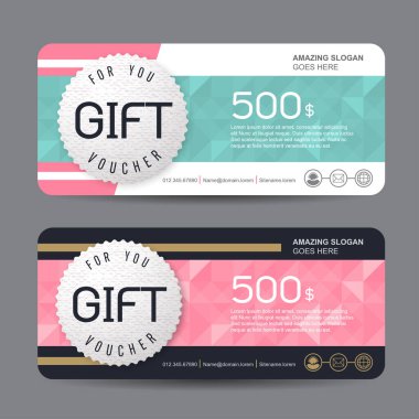 Hediye çeki indirim pankartı şablonu