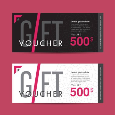 Hediye çeki indirim pankartı şablonu