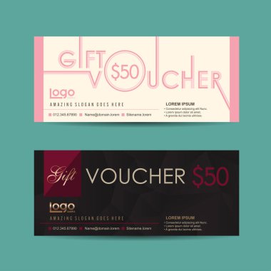 Hediye çeki indirim pankartı şablonu