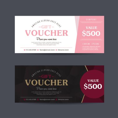 Hediye çeki indirim pankartı şablonu