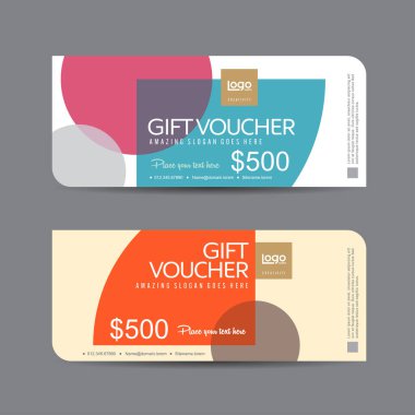 Hediye çeki indirim pankartı şablonu