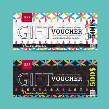 Hediye çeki indirim pankartı şablonu