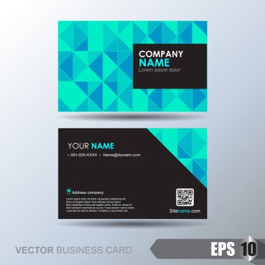 Modern kartvizit şablonu tasarımı