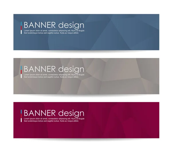 Conjunto Banners Vectoriales Modernos Con Fondo Abstracto Fondo Vectorial — Vector de stock