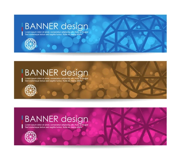 Conjunto Banners Vectoriales Modernos Con Fondo Abstracto Fondo Vectorial — Vector de stock