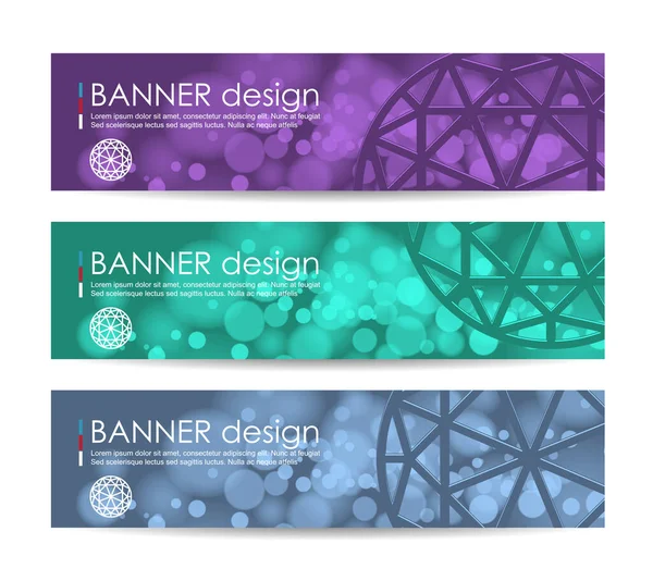 Conjunto Banners Vectoriales Modernos Con Fondo Abstracto Fondo Vectorial — Vector de stock