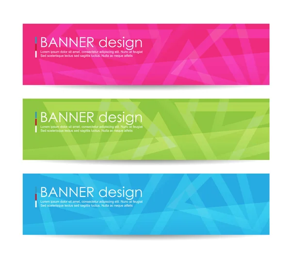 Set Modern Vector Banners Abstract Background Vector Background — Stock Vector