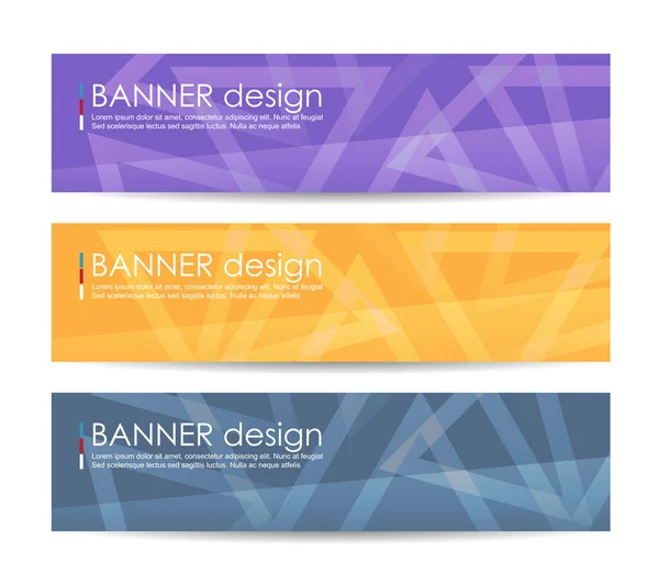 Set Modern Vector Banners Abstract Background Vector Background — Stock Vector
