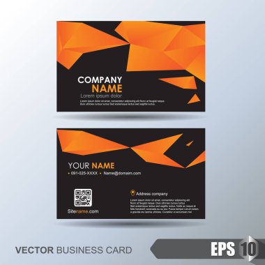 Soyut arkaplanı olan zarif bir kartvizit şablonu