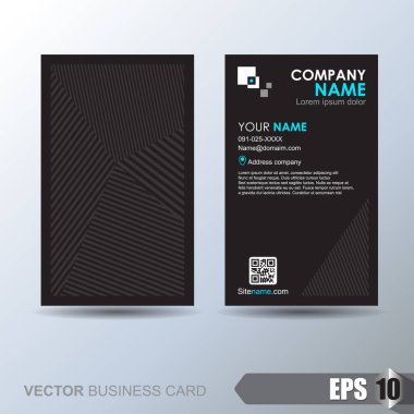 Soyut arkaplanı olan zarif bir kartvizit şablonu