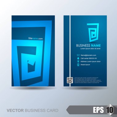 Soyut arkaplanı olan zarif bir kartvizit şablonu