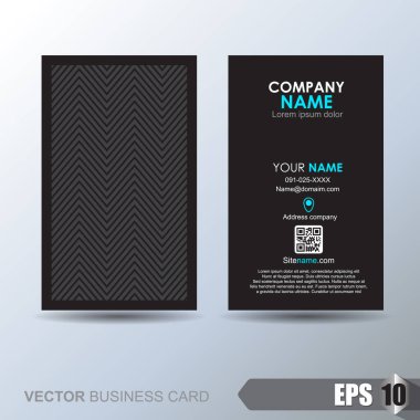 Soyut arkaplanı olan zarif bir kartvizit şablonu