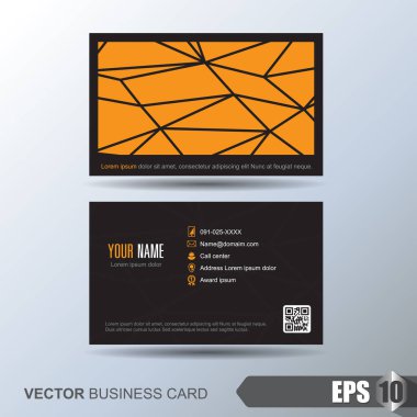 Soyut arkaplanı olan zarif bir kartvizit şablonu