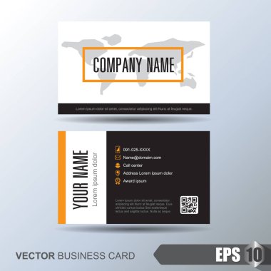 Soyut arkaplanı olan zarif bir kartvizit şablonu