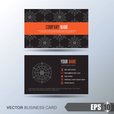 Soyut arkaplanı olan zarif bir kartvizit şablonu