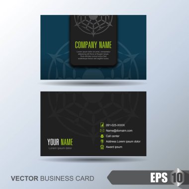 Soyut arkaplanı olan zarif bir kartvizit şablonu