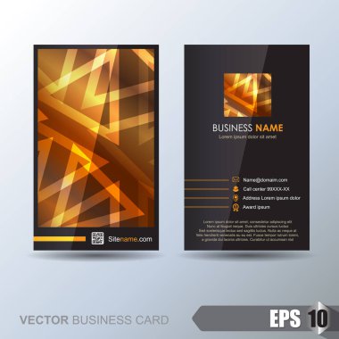 Soyut arkaplanı olan zarif bir kartvizit şablonu