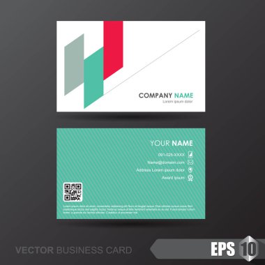 Soyut arkaplanı olan zarif bir kartvizit şablonu