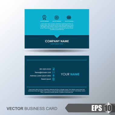 Soyut arkaplanı olan zarif bir kartvizit şablonu