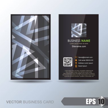 Soyut arkaplanı olan zarif bir kartvizit şablonu