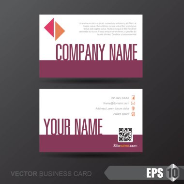 Soyut arkaplanı olan zarif bir kartvizit şablonu