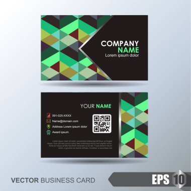 Soyut arkaplanı olan zarif bir kartvizit şablonu