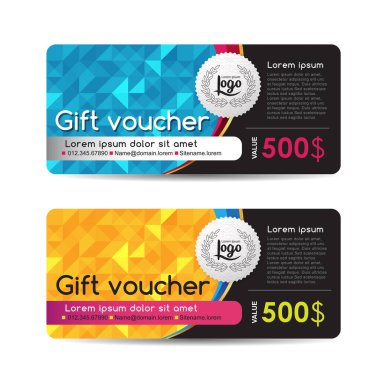 Hediye kuponu şablonu