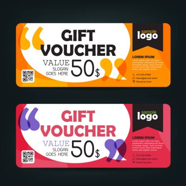 Hediye kuponu şablonu